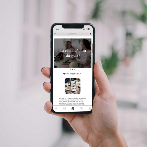 visuel téléphone avec le site