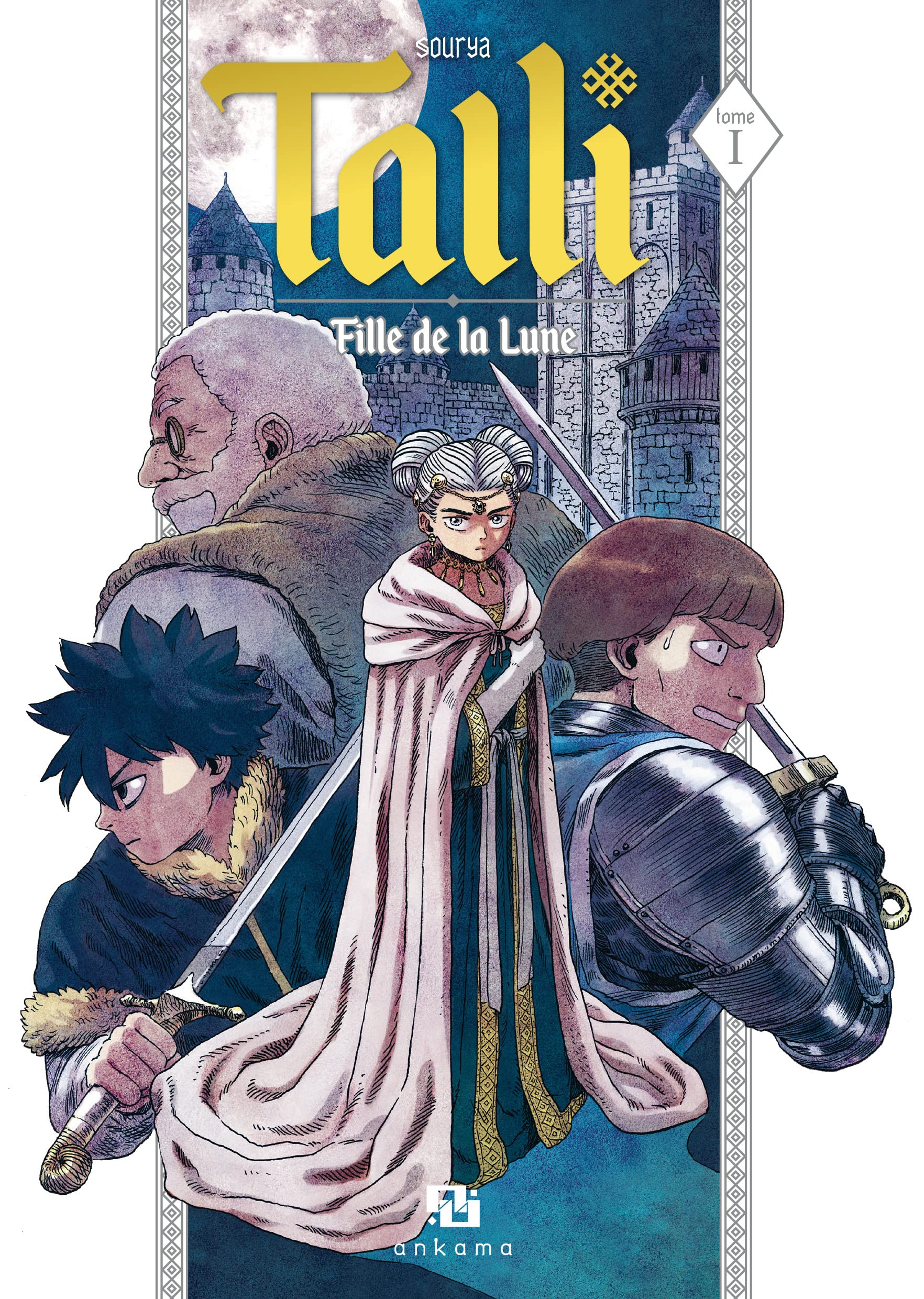 Couverture du 1er tome de Talli, fille de la lune